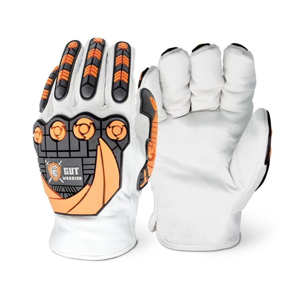 Cut Warrior Hi-Vis Cut Resistant Impact Gloves (1 Pair), A5 Cut Level, Size M 2895 (M)